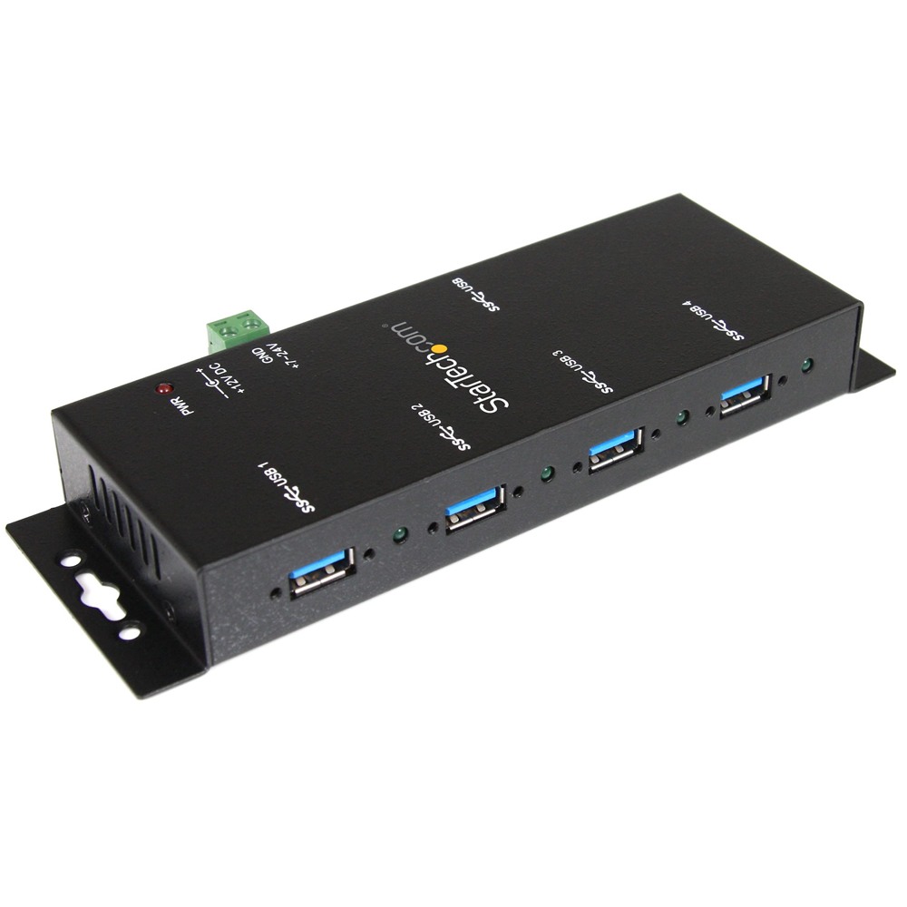 StarTech.com 4ポート産業用 USB 3.0ハブ ウォールマウント対応 ST4300USBM