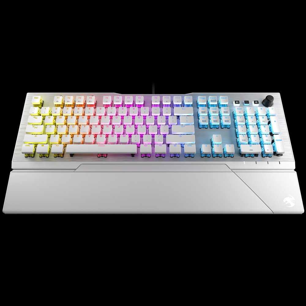 ROCCAT ロキャット VULCAN 122 AIMO RGB メカニカルゲーミングキーボード US英語配列 静音 タクタイル(茶軸相当)  (国内正規品) ドイツデザイン ROC-12-941-BN