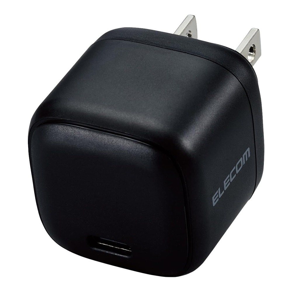 エレコム ELECOM Type-C 充電器 PD 20W Type C ×1 折リタタミプラグ 軽量 【 iPhone iPad Galaxy Pixel Android スマホ タブレット 等対応 】 ブラック