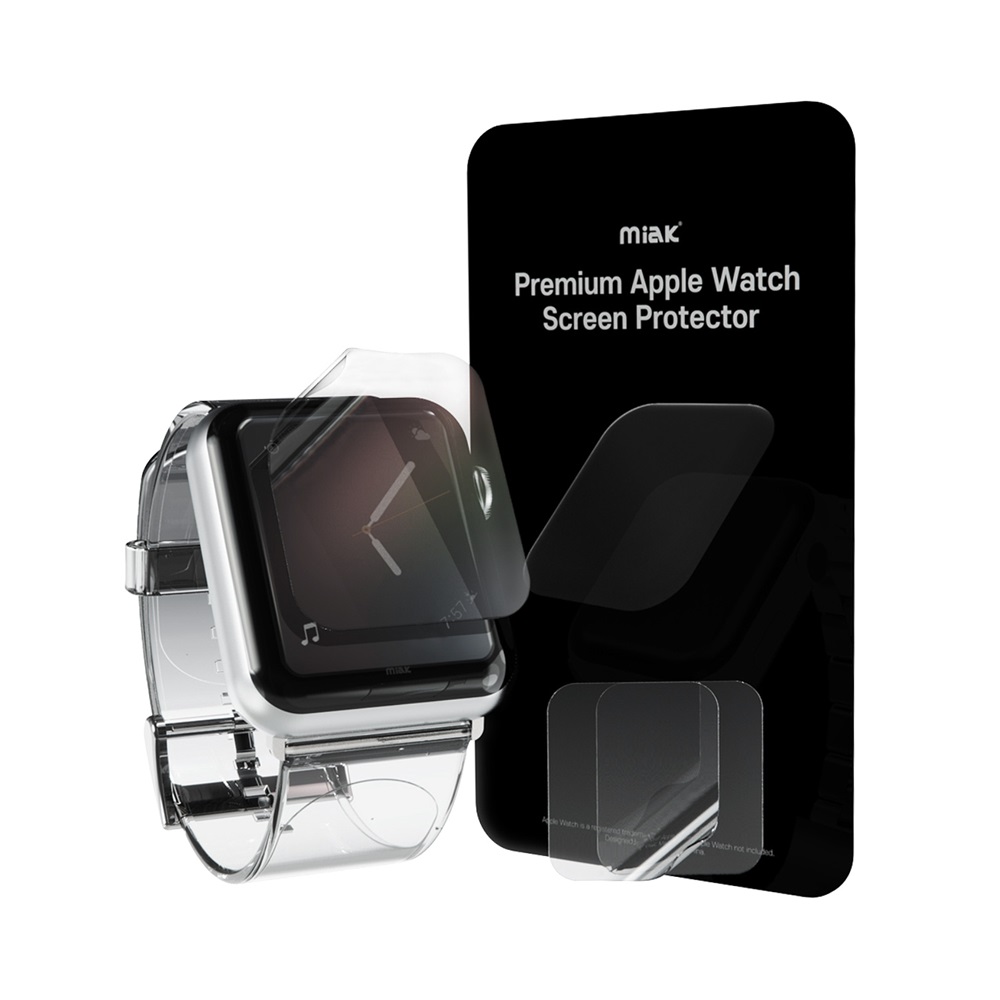 miak セルフヒーリング 液晶保護フィルム for Apple Watch Series 7 41 (2枚入り) MA22174AW