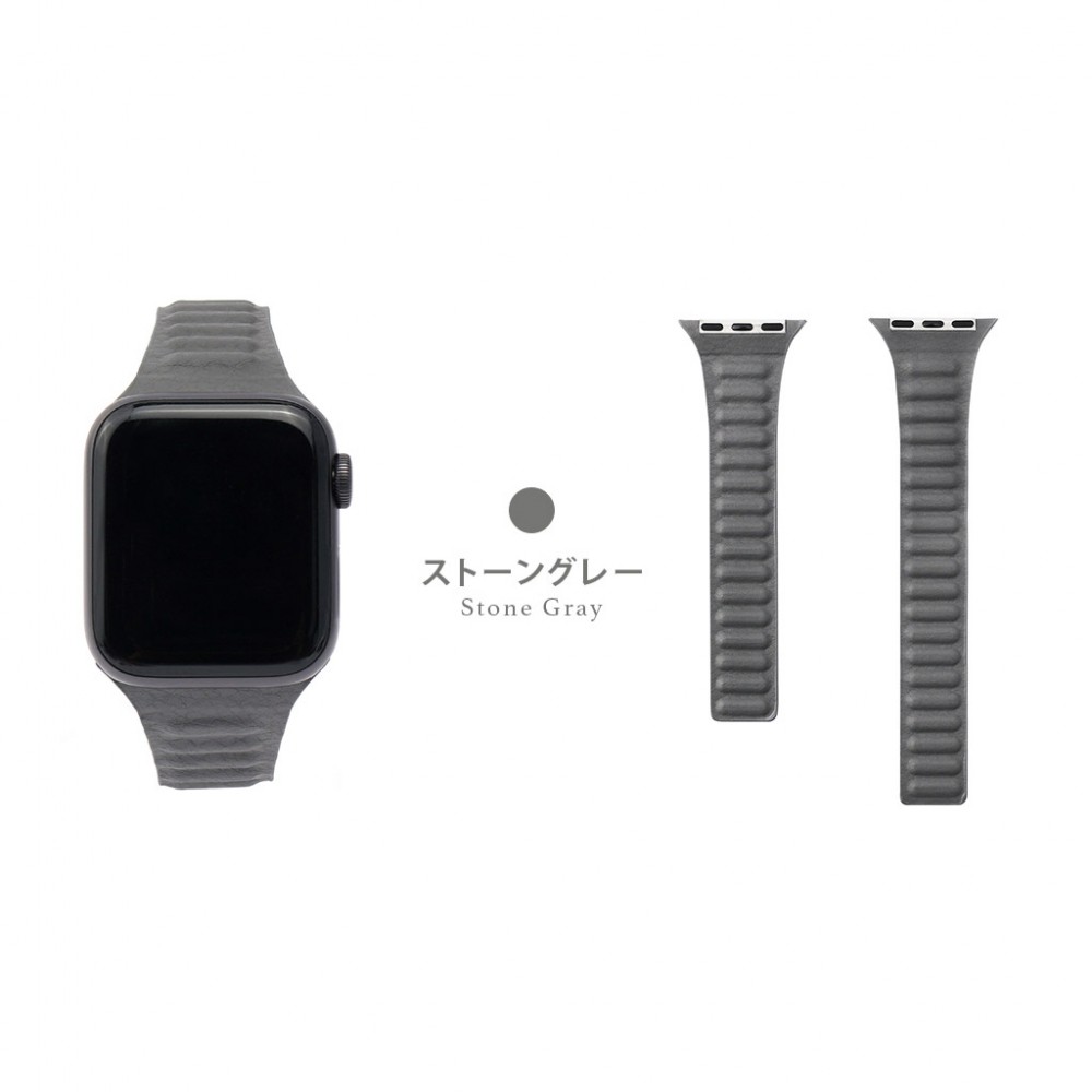 春夏新作Apple Watch 純正レザーリンクバンド マグネット式　45mm M/L Apple Watchアクセサリー