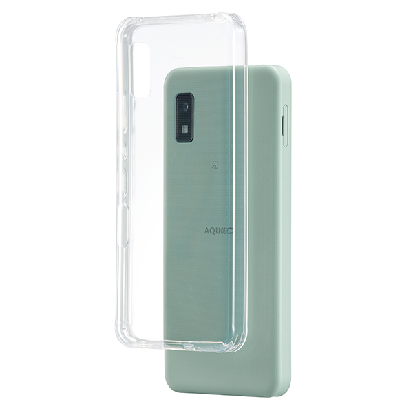 SoftBank SELECTION 耐衝撃 抗菌 クリアソフトケース for AQUOS wish/AQUOS wish2