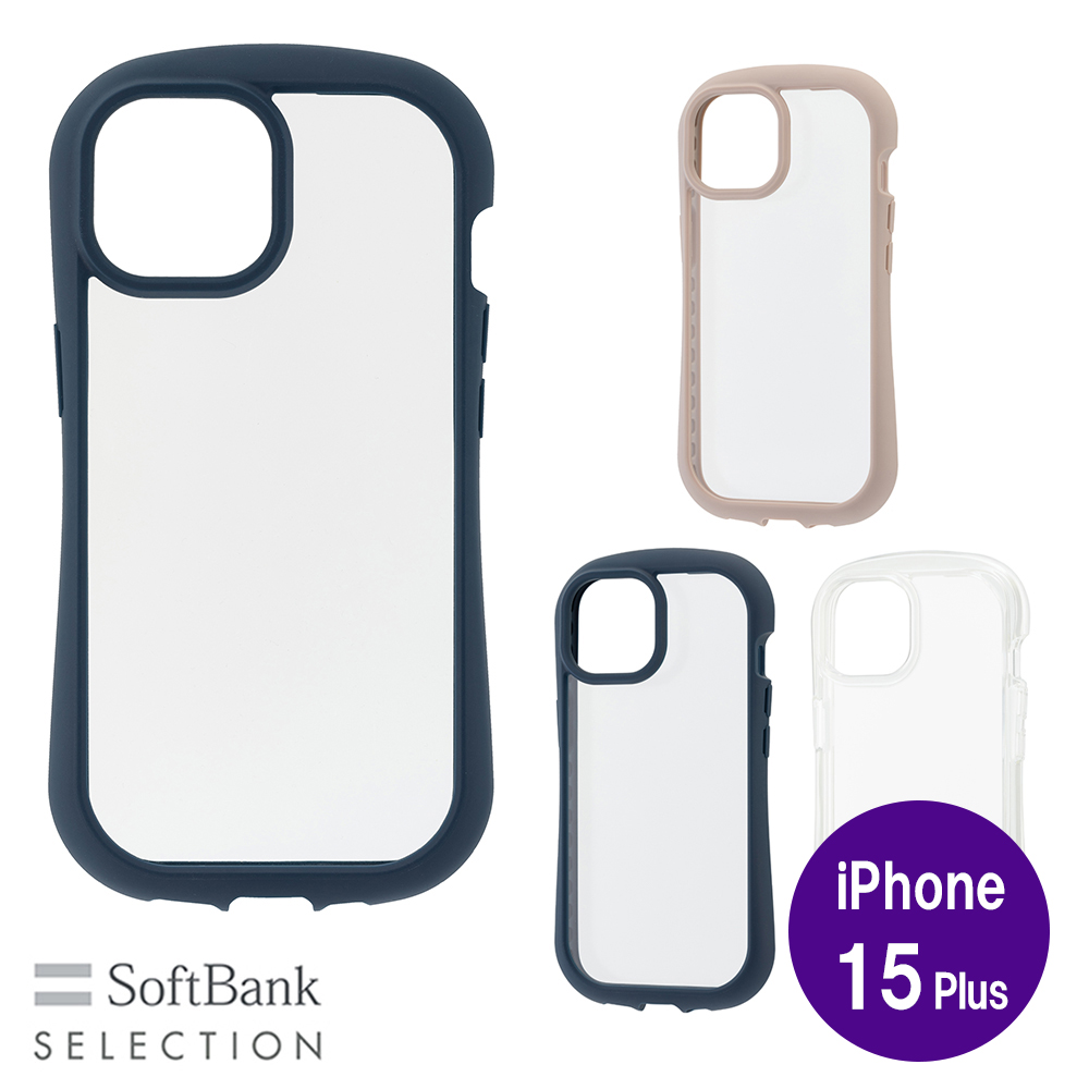 SoftBank SELECTION Play in Case for iPhone 15 Plus 耐衝撃 iPhoneケース SB-I015-HYAH/CL