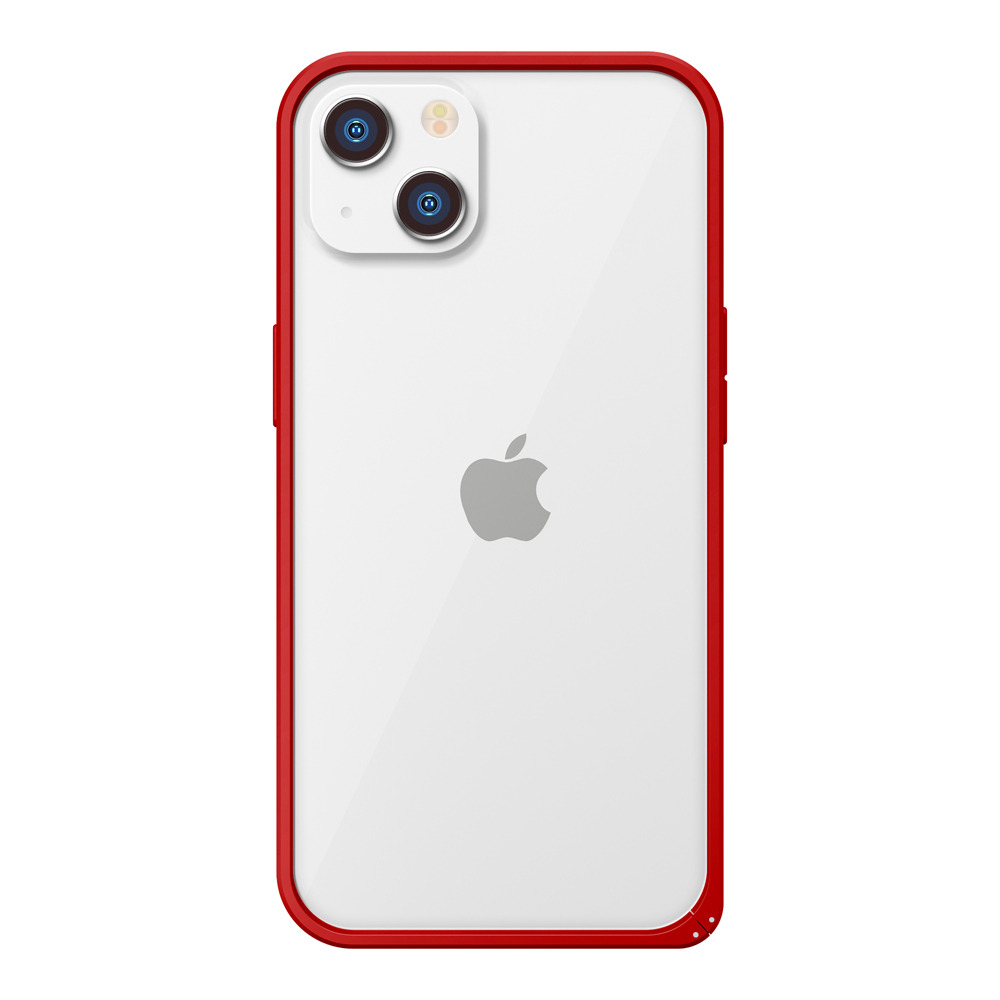 PGA スマホケース バンパー iPhone13 アイフォン スマホ ケース レッド アルミニウム バンパー レッド