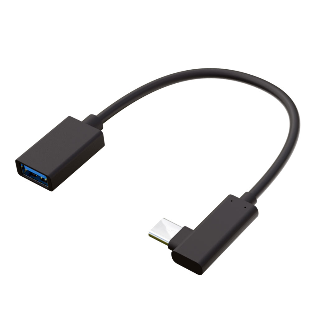 エアリア 世田谷電器新・池尻３丁目-そこ曲がって- USB ホストケーブル → TypeC オス　L字型