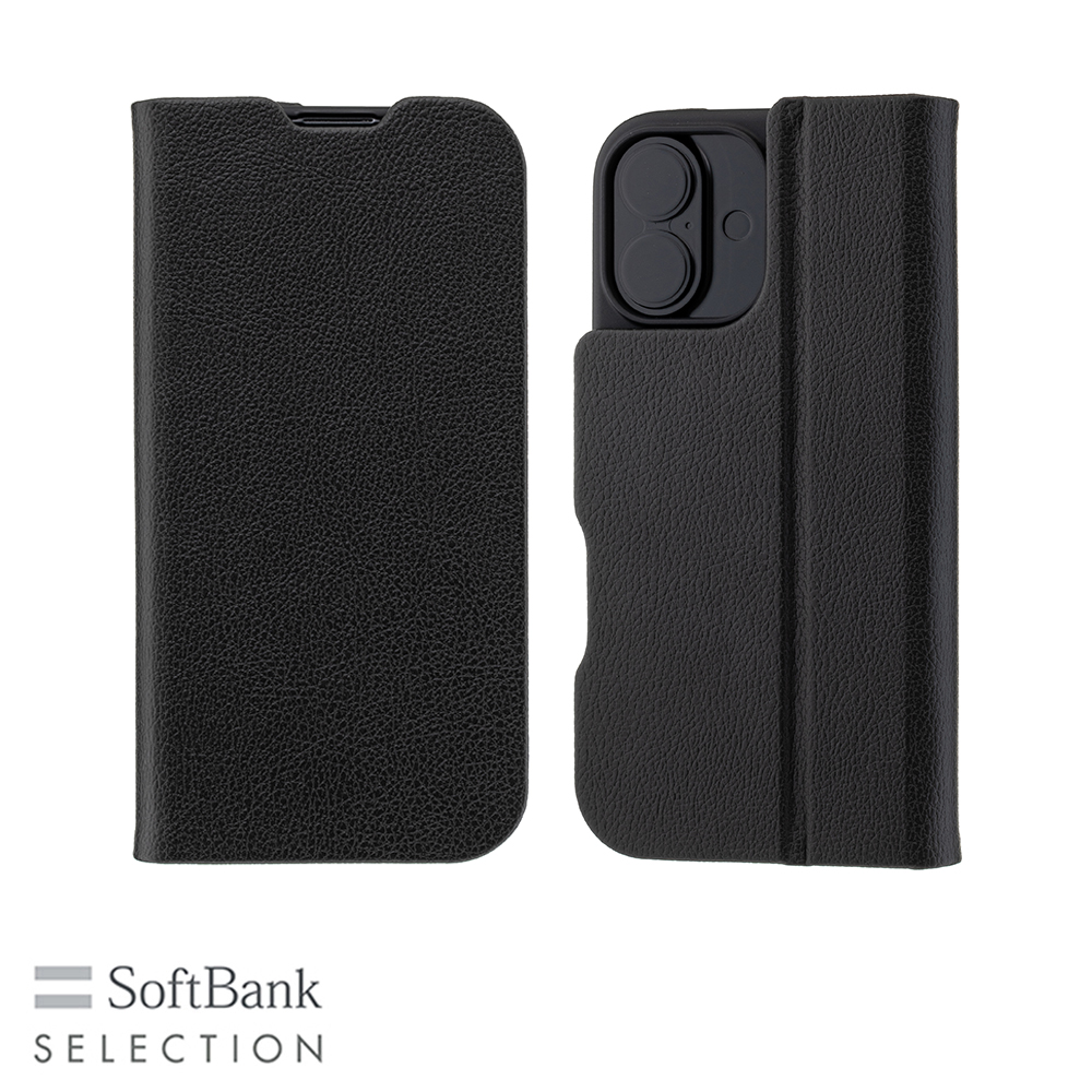 【予約商品】SoftBank SELECTION マグネティック Stand Flip for iPhone 17 ブラック SB-I023-FBMG/BK