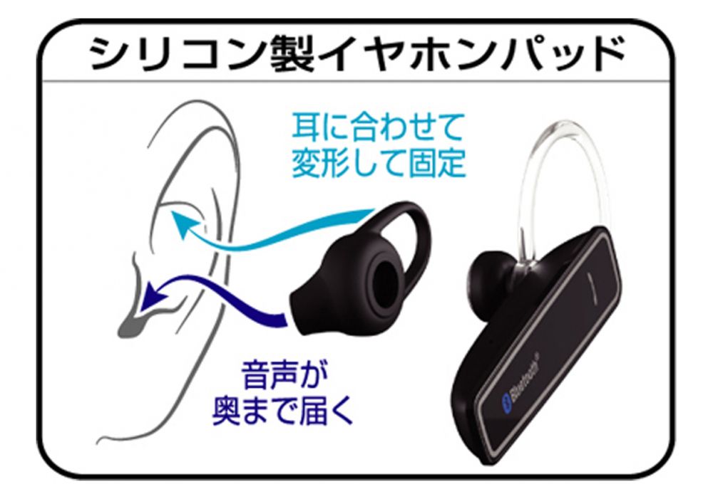 カシムラ BL-61 Bluetooth イヤホンマイク ノイズキャンセラー