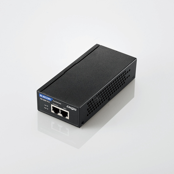 ELECOM IEEE802.3af/at対応 PoEインジェクター