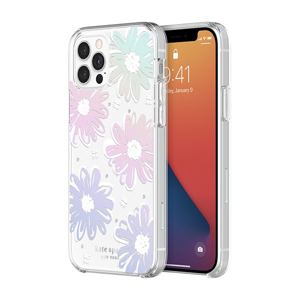 Kate Spade ケイトスペード Iphone12pro Iphone12 Daisy Iridescent Foil White ケース 透明 クリア 花 ブランド おしゃれ 可愛い ホワイト Softbank公式 Iphone スマートフォンアクセサリーオンラインショップ