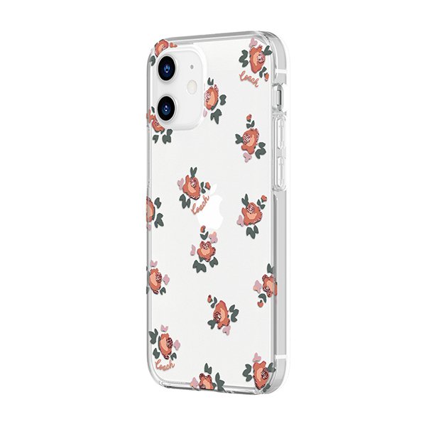 【新品未使用】コーチ Coach iPhone12 Pro ラメ 花 透明