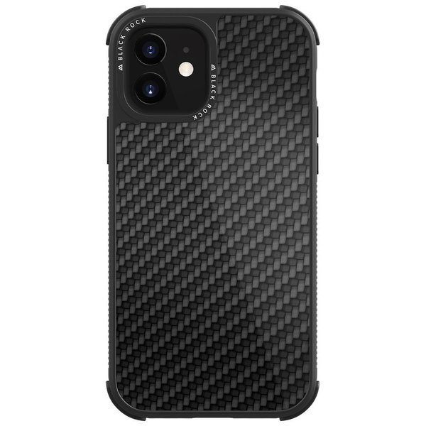 Black Rock iPhone12mini Robust Case Real Carbon /Black ブラック