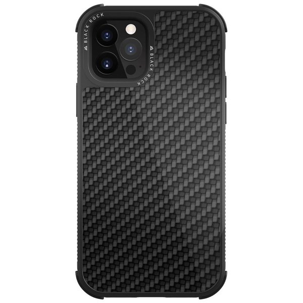 Black Rock ブラックロック iPhone12Pro iPhone12 アイフォン ケース カバー スマホケース Robust Case Real Carbon  Black ブラック 黒 おしゃれ