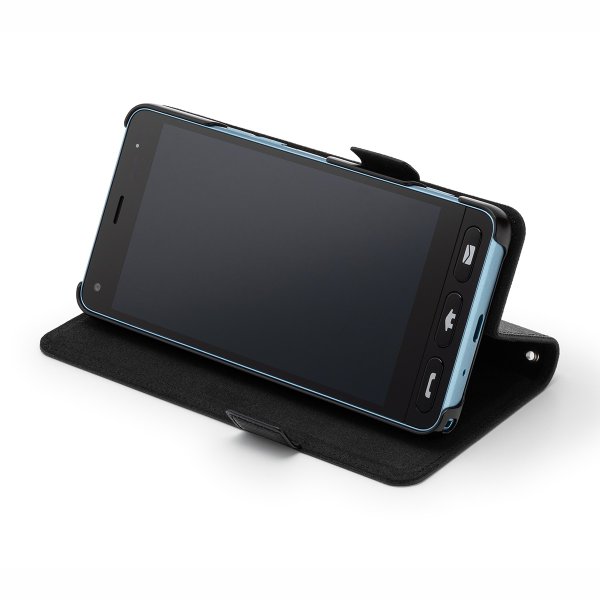 ブラック Y Mobile Selection スタンドフリップケース For かんたんスマホ Softbank公式 Iphone スマートフォンアクセサリーオンラインショップ