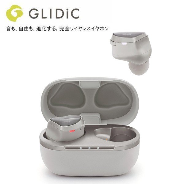 GLIDiC Sound Air TW-6000 ペールグレー ワイヤレスイヤホン iPhone 