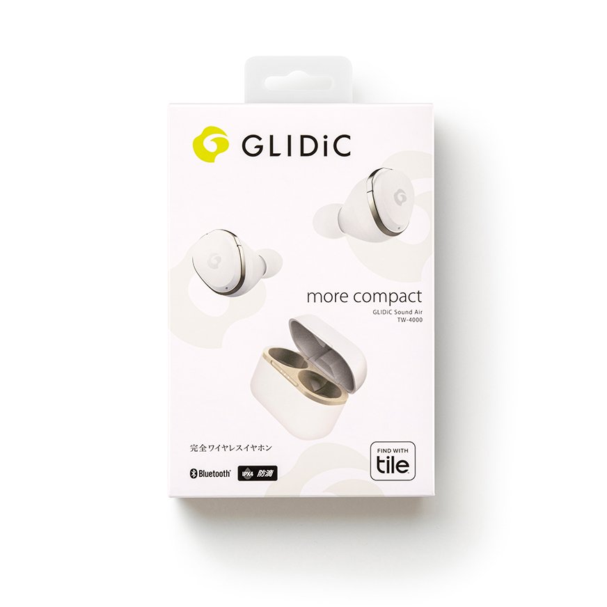 GLIDiC Sound Air TW-4000 ミルキーホワイト 完全ワイヤレスイヤホン 