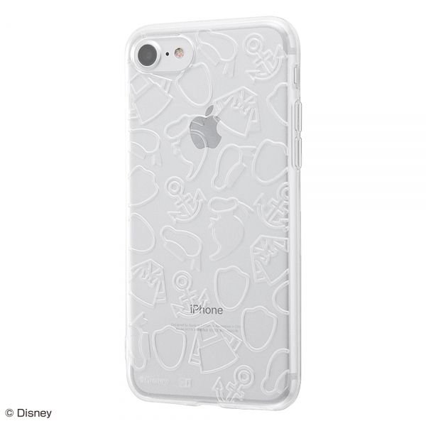 ray-out iPhone SE（第2世代）/8/7 ディズニーキャラクター/TPUソフトケース キラキラ ドナルド RT-DP24A/DDM