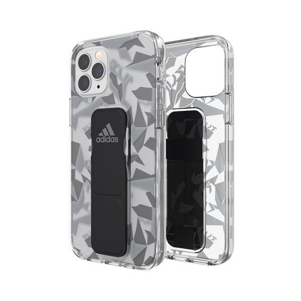 Adidas Iphone12pro Iphone12 Adidas Sp Clear Grip Case Fw Grey Black ブラック Softbank公式 Iphone スマートフォンアクセサリーオンラインショップ