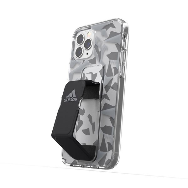 Adidas Iphone12pro Iphone12 Adidas Sp Clear Grip Case Fw Grey Black ブラック Softbank公式 Iphone スマートフォンアクセサリーオンラインショップ