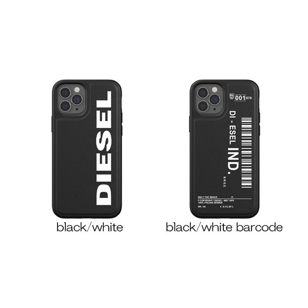 Diesel ディーゼル Iphone12pro Iphone12 Moulded Case Core ケース 耐衝撃 ブランド おしゃれ Black White ブラック ホワイト Softbank公式 Iphone スマートフォンアクセサリーオンラインショップ