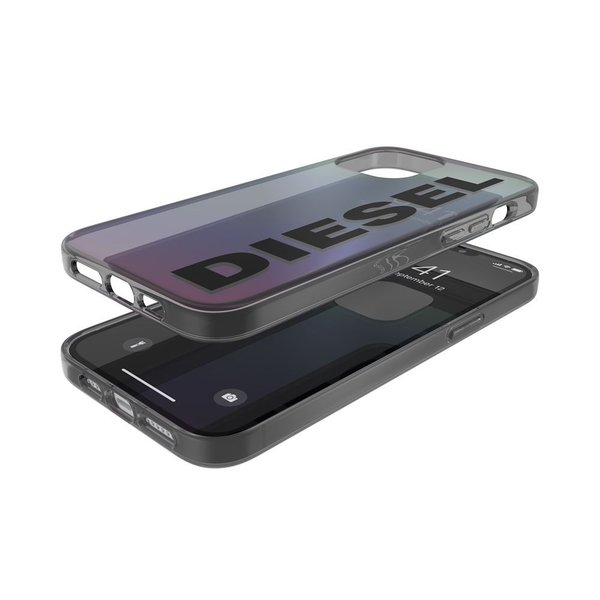 Diesel ディーゼル Iphone12promax アイフォン ケース カバー スマホケース Snap Case Clear Fw Holographic クリア ブルー ブラック 黒 カッコイイ Softbank公式 Iphone スマートフォンアクセサリーオンラインショップ