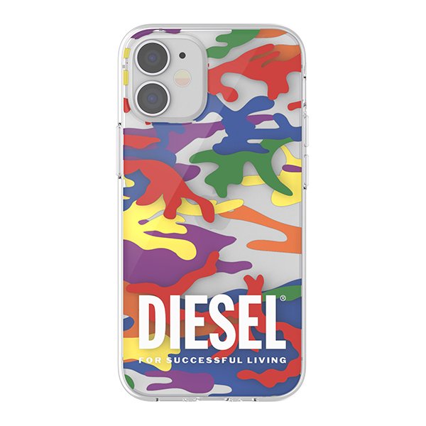 Diesel ディーゼル Iphone 12 Mini Clear Case Pride Camo Aop Ss21 Colourful Softbank公式 Iphone スマートフォンアクセサリーオンラインショップ